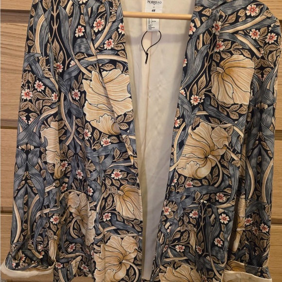 H&M Art Nouveau Print Blazer NWOT - Picture 6 of 6